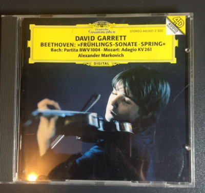 CD DAVID GARRETT BEETHOVEN FRÜHLINGS SONATE SPRING MARKOVICH PARTITA BW V 1004