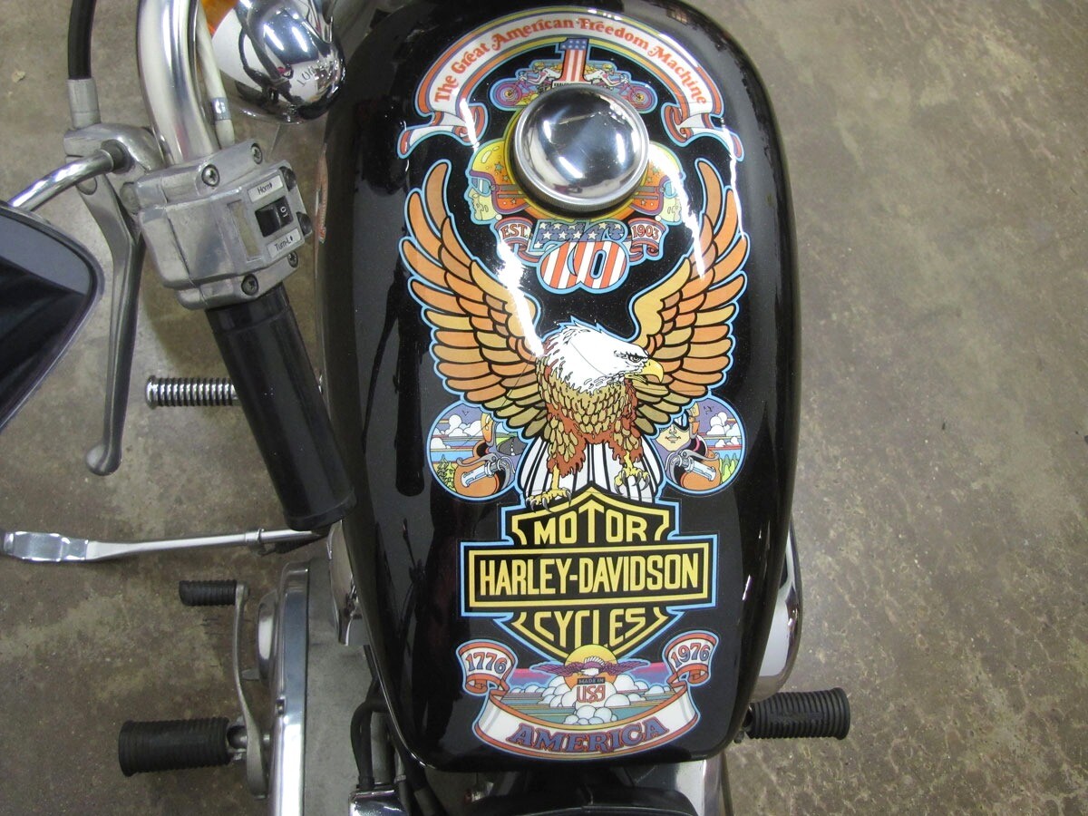 1976 Center Eagle Decal for Harley 76 FX FXE SUPERGLIDE Liberty AMF  BiCentennial