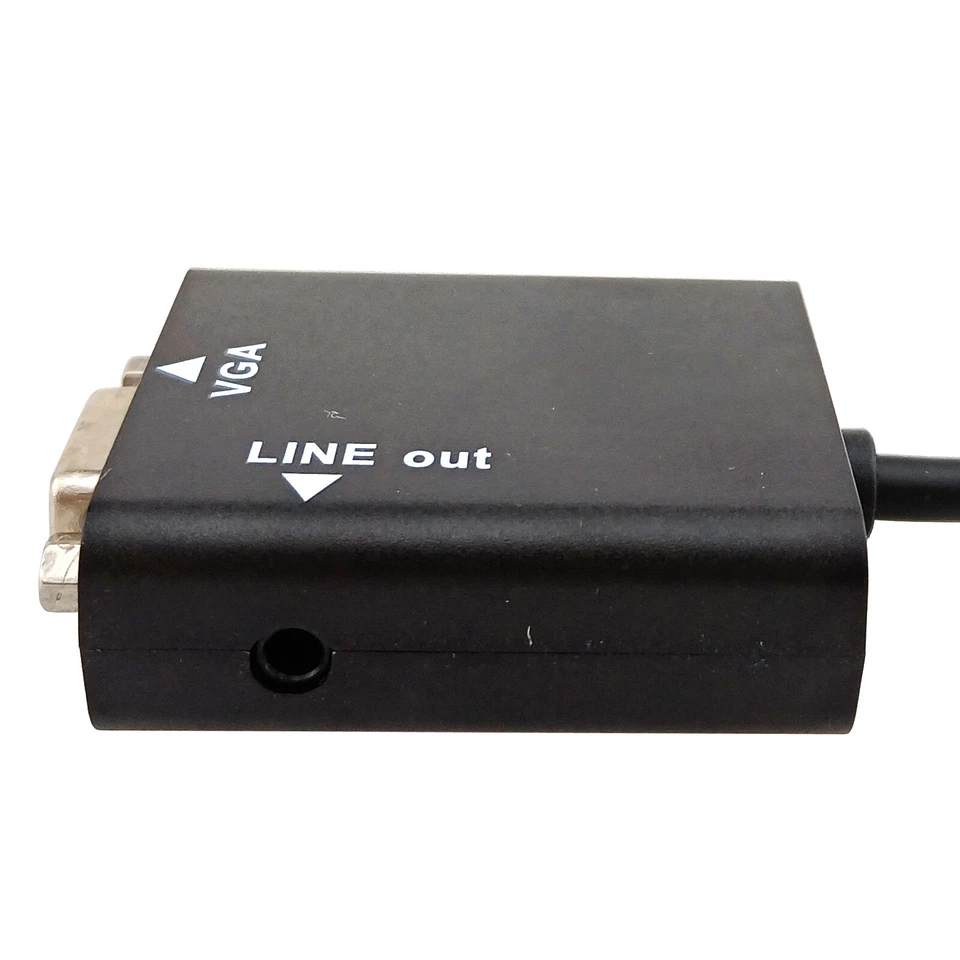 HDMI to VGA Port D-Sub Analog Output Adapter 1080P Video Audio Signal Converter - Image 4 of 4