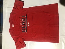 Nike Boy's Beast Graphic Tee Red/Blue/White AQ7396-657 