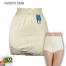 NWT Vanity Fair 6/M Perfectly Yours Cotton Classic Brief Underwear 15318 Fawn