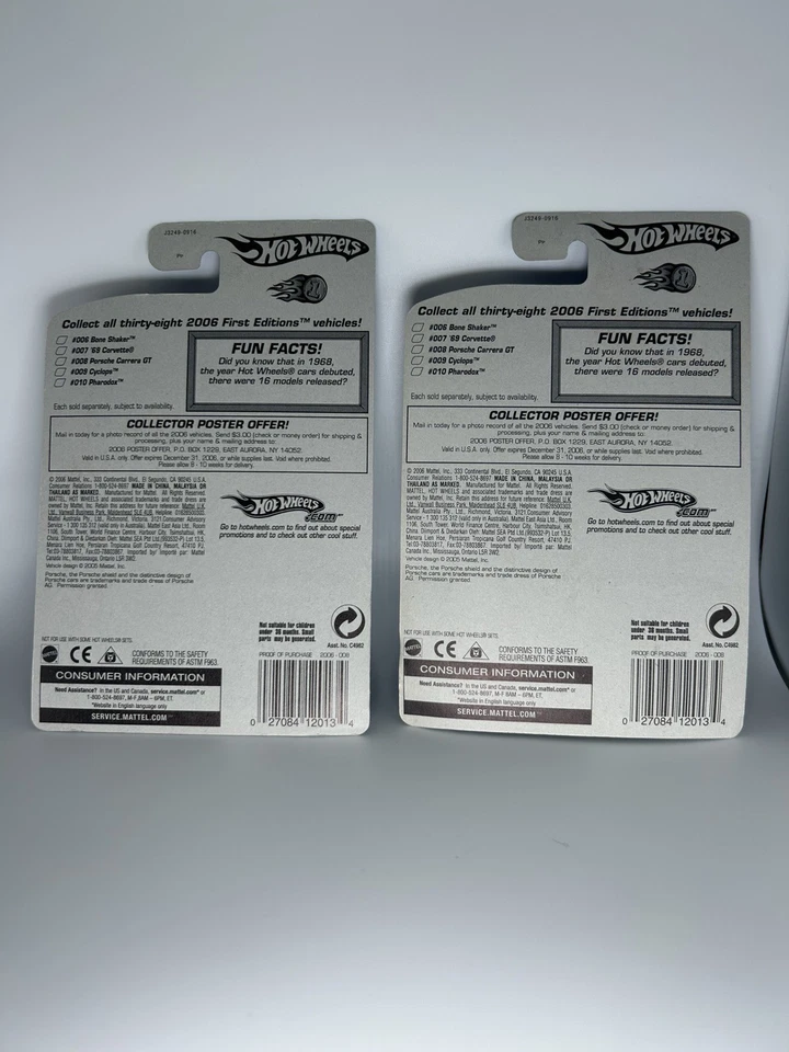风火轮 2006 年第一版保时捷 Carrera GT 银色 带 OH5Sp 全新 8/38 — 第 4/4 张图片