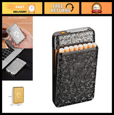 Cigarette Case with USB Lighter 16 pcs 84mm Regular/King Size Cigarettes Electri