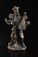 F390: Japanese Copper BUDDHIST STATUE-shaped STATUE Buddhist art