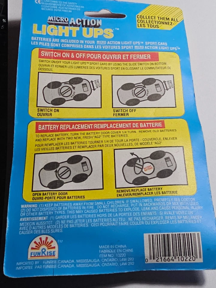 Funrise Micro Action Light Ups Working Head & Tail lights Ferrari F40 Sonic Fl - Image 3 of 3