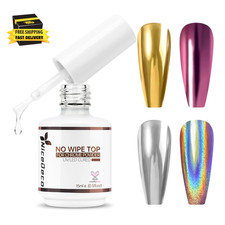 Gel Top Coat For Chrome Nail Powder Hema Free Cruelty Free Vegan Mirror Shin Gel Top Coat For Chrome Nail Powder Hema Free Cruelty Free Vegan Mirror Shin