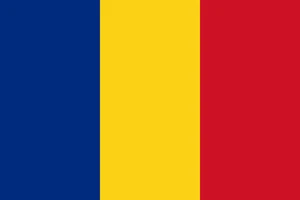 Romania Flag Self Adhesive Vinyl Sticker