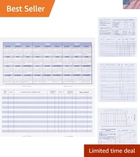 20 Blank Transaction Registers with Calendar - Perfect for Budgeting & Tracking