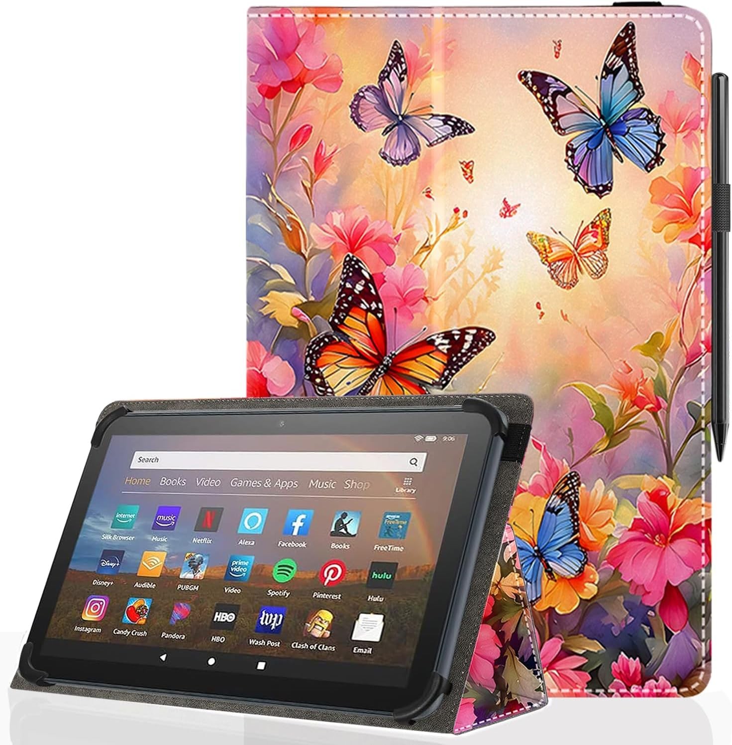 Universal 10 10.1 Inch Android Tablet Case,Slim Folding Stan