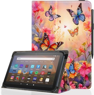 Universal 10 10.1 Inch Android Tablet Case,Slim Folding Stand Cover for All 9''-1