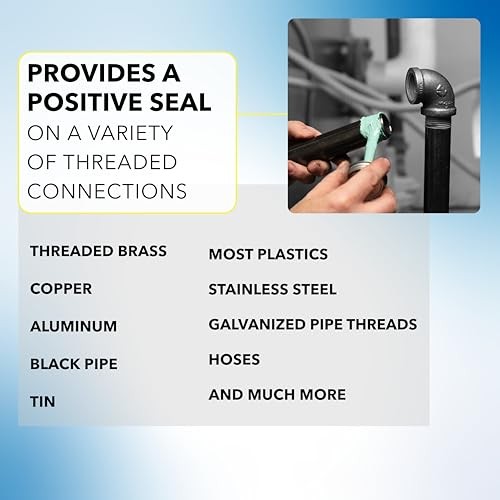 Gasoila NT, Pipe Thread Sealant, High-Performance Leak Protection, 1 Pint 