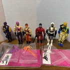 Vintage 1990s Hasbro GI Joe Ninja Force Set Of 6. Full Set. Missing 1 Knife -*67