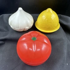 Joie Hutzler Food Veggie Savers Keepers Storage Containers Tomato Garlic Lemon