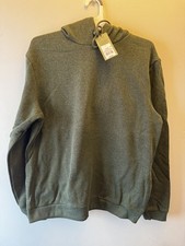 NEW Goodfellow Men's L Large Olive Green Soft Fleece Lined Hooded Sweatshirt