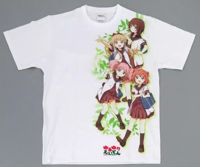 Ichijinsha Yuruyuri Eiden Full Graphic White T Shirt Free Size Polyester