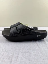 Limited OOFOS Men's OOahh Sport Slide Sandal - Black Water Camo NEW 6 Mens 8 W