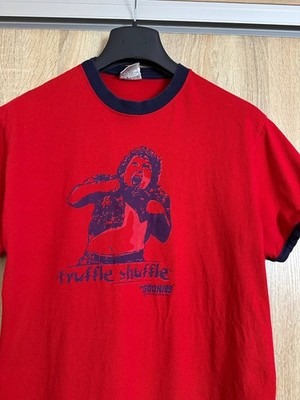 The Goonies TRUFFLE SHUFFLE 00s Vintage Movie T Shirt Mens Size M Red