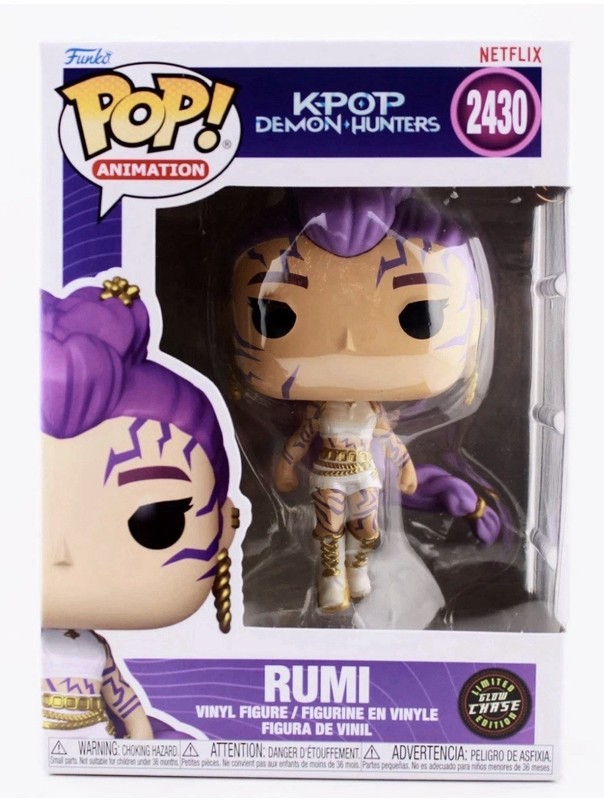 Funko Pop 🔥CHASE🔥Vinyl Kpop Demon Hunters - Rumi #2430-Glow Chase  - MINT