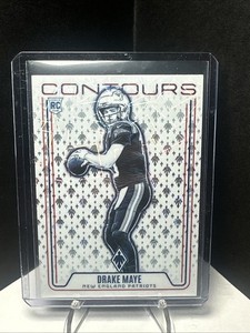 2024 Panini Phoenix NFL Drake Maye #CON-DME Contours Lazer Rookie RC Patriots SP