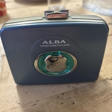 Vintage ALBA CP705 Metallic Blue Personal Stereo Cassette Player Retro Walkman