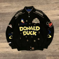 Vintage JH Design Donald Duck Daytona 500 2004 Nascar Racing Jacket Men’s XL