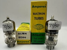 LOT OF 2 - EC86 - 6CM4- AMPEREX - VACUUM TUBES - TESTED