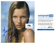 SUPERMODEL KATE MOSS AUTOGRAPH SIGNED 8X10 PHOTO ACOA COA