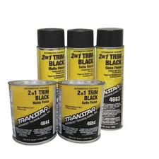 Transtar TRP4654 1 qt. 2 in. 1 Trim - Satin Black - 5 To 10 Min Curing