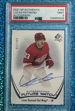 PSA 9 - 2021-22 SP Authentic #149 LUCAS RAYMOND Future Watch Auto  /999