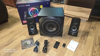 Trust GXT 629 Tytan RGB  2.1 Lautsprecher PC + Speedlink SL-8850 USB Soundkarte