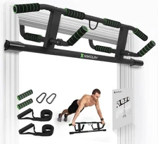 2025 Upgrade Multi-Grip Pull Up Bar with Smart Larger Hooks Technology - USA Ori