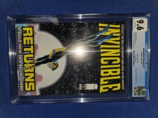 Invincible Returns #1 CGC 9.6 White Pages Cooke Variant 1st Thragg Rare!
