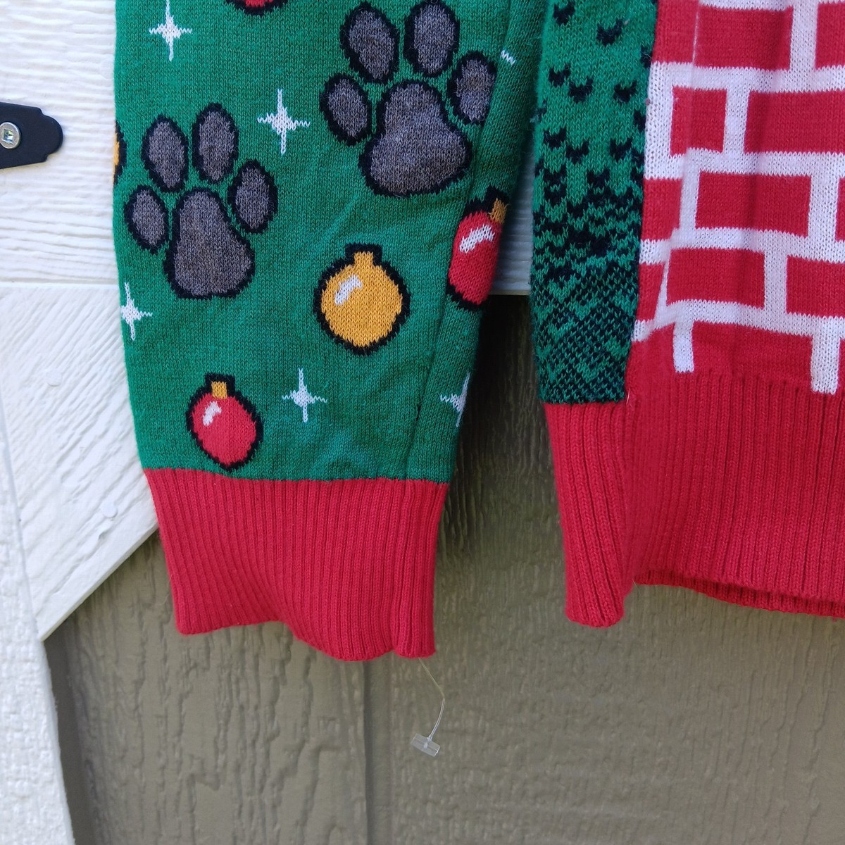 Ugly Christmas Party Whimsical Santa Dog Holiday Pullover Sweater Size S View 5