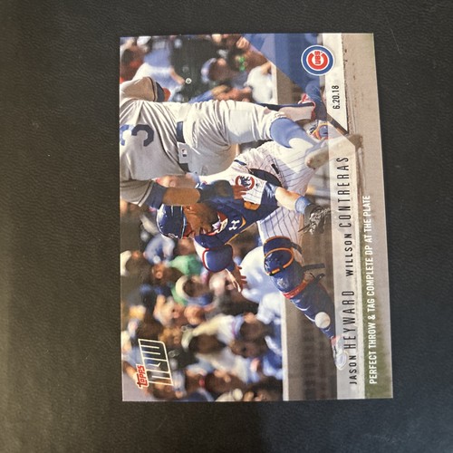 2018 Topps Now 347 Jason Heyward / Willson Contreras