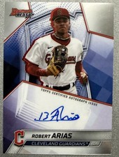 Robert Arias 2025 Bowman’s Best Auto Card Cleveland Guardians B25-RA MLB