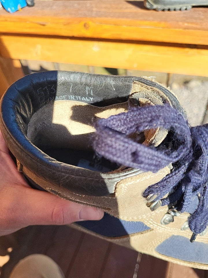 Botas de Senderismo Fabiano Scarpa Cuero Cordura Azul De Colección Talla 7 Skywalk Foto 2 de 4