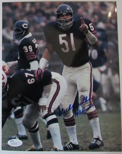 DICK BUTKUS CHICAGO BEARS HOF INSP SIGNED 8x10 PHOTO JSA CERTIFIED AUTHENTIC RIP - Picture 2 of 2