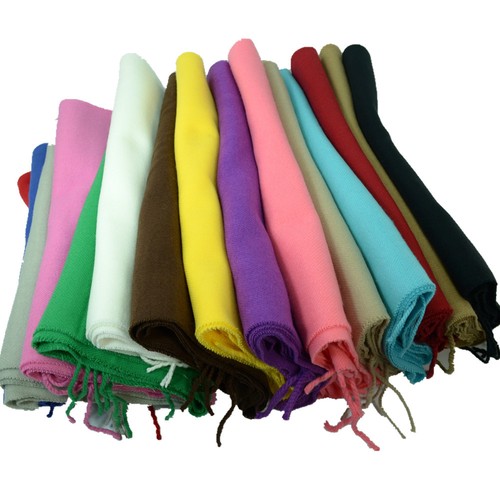 Sciarpa uomo donna unisex 100% CASHMERE avvolgimento caldo pura lana tinta unita SCOTLANDIA - Foto 3 di 21