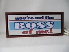 Teen Novelty Wall Light w/ Attitude Back to School Dorm Table Lamp Night Lite