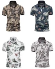 Men's Golf Polo Shirts Men Fashion Printed Short Sleeve Hawaii Style Polo Shirts