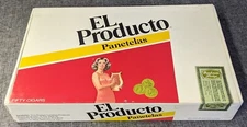 Vntg El Producto Panetelas Cardboard Cigar Box w/ Freshness Seal 5x9"