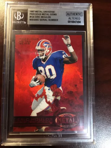 1997 METAL UNIVERSE PRECIOUS METAL GEMS RED PMG #124 ERIC MOULDS BGS AUTHENTIC