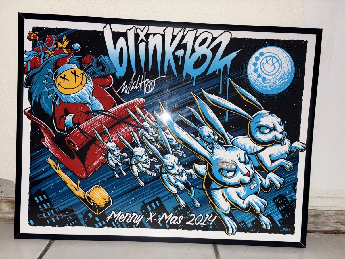 Blink 182 Signed 2014 Christmas Poster Rare | eBay