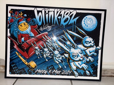 Blink 182 Signed 2014 Christmas Poster Rare | eBay