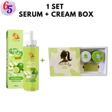 VIP Aura Cream Pure leavening agent, lemon serum, Pupe soap 1 set 2 pcs.