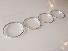 VW  VOLKSWAGEN BEETLE ALUMINIUM AIR VENT x 4 & HEATER RINGS x 3 (Both Sets)
