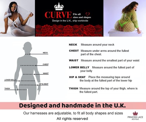 UK 6-30+ imbracatura di qualità pelle bondage taglie forti cintura orgasmo forzato bacchetta magica - Foto 12 di 39