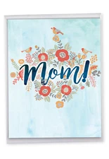 1 Big Funny Mother's Day Greeting Card - Blooming Mom J3536MDG
