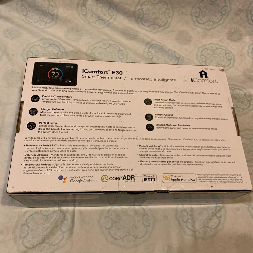 New Lennox iComfort E30, 20A65 Programable WiFi Touchscreen Smart Thermostat - Image 4 of 4