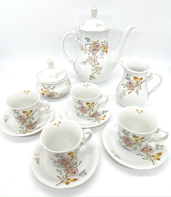 TK Thun Maria Louisa Czech  Fine China Porcelain 13 pc Tea Espresso Set VTG